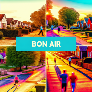 Clean, fresh air in neighborhood during springtime, promoting good health and well-being.
